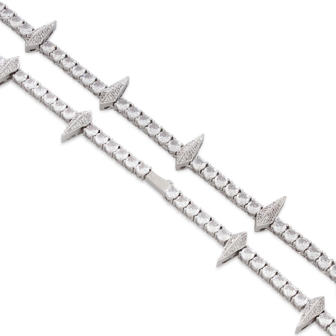 King Ice White Gold Plated Wakanda Tennis Chain CHX14234 20"