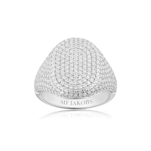 Capizzi White/Solid Silver Ring R42240-CZ