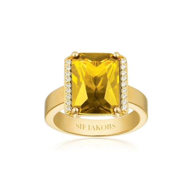 Roccanova Yellow/18k Gold Plated Ring R42267-YCZ-YG