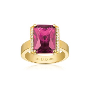 Roccanova Pink/18k Gold Plated Ring R42267-YCZ-YG