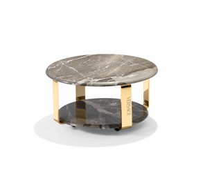 Versace La Greca Coffee Table TCV30 Valentine Grey Marble 60x60x31 cm