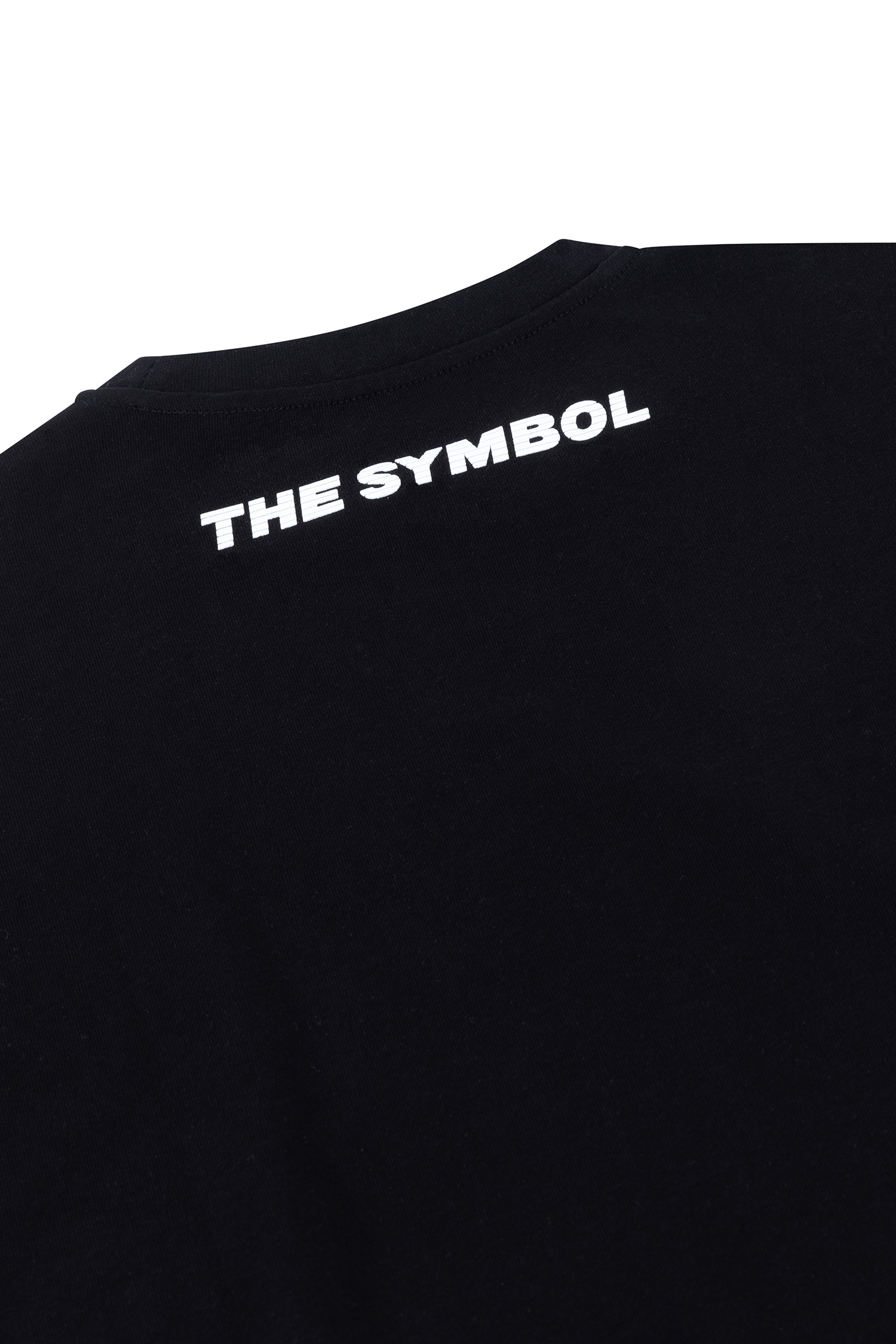 THE SYMBOL Fantasy Eye UV Blacklight Oversized T Shirt Black