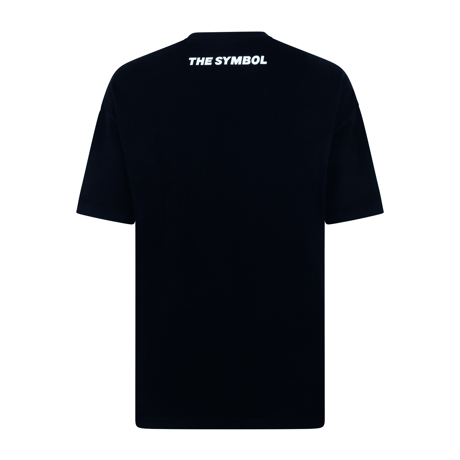 THE SYMBOL Fantasy Eye UV Blacklight Oversized T Shirt Black