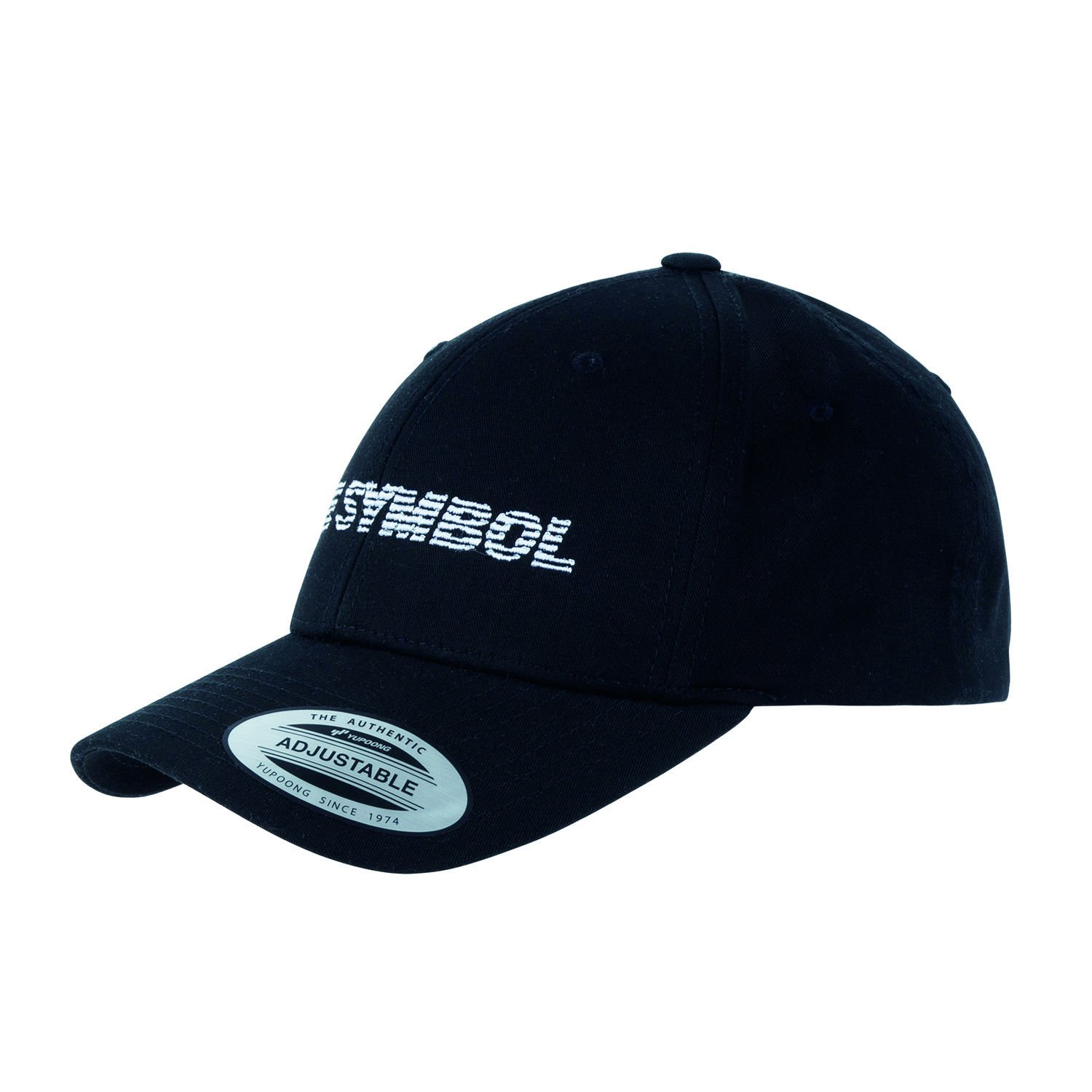 THE SYMBOL Logo Embroidery Baseball Cap Black