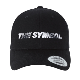THE SYMBOL Logo Embroidery Baseball Cap Black