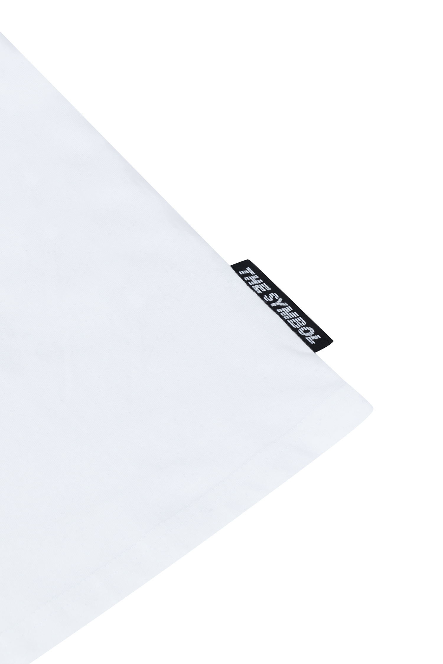 THE SYMBOL Outside Label Logo Turtleneck White