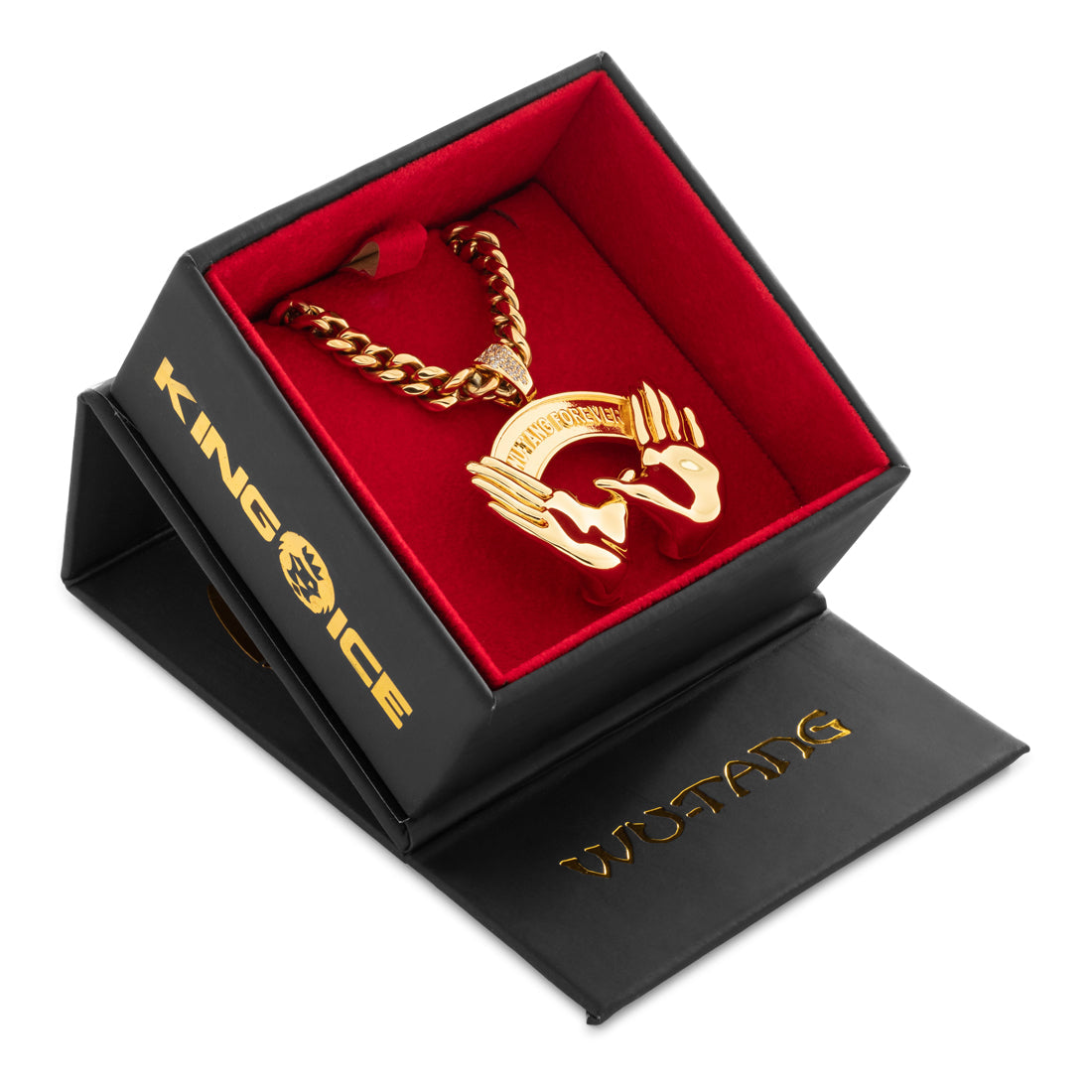 King Ice 14k Plated Wu Tang Forever Necklace NKX14446