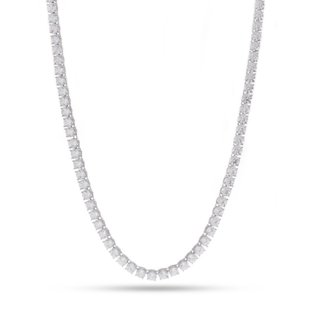 King Ice White Gold Plated 5mm Tennis Chain CHX01220 20"
