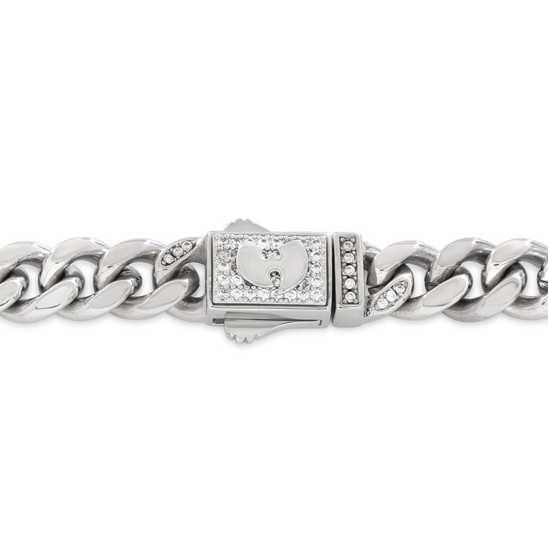 King Ice White Gold Plated Wu Tang Logo Necklace NKX14442