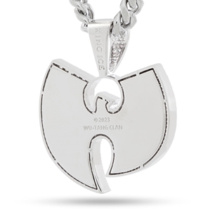 King Ice White Gold Plated Wu Tang Logo Necklace NKX14442