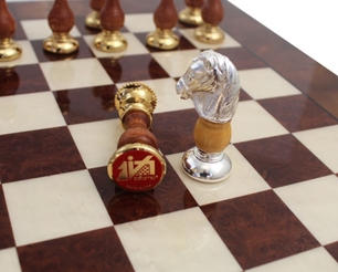Italfama Chess Set Briar Wood 8721RLP + 151GS