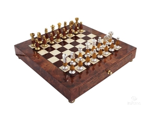 Italfama Chess Set Briar Wood 8721RLP + 151GS