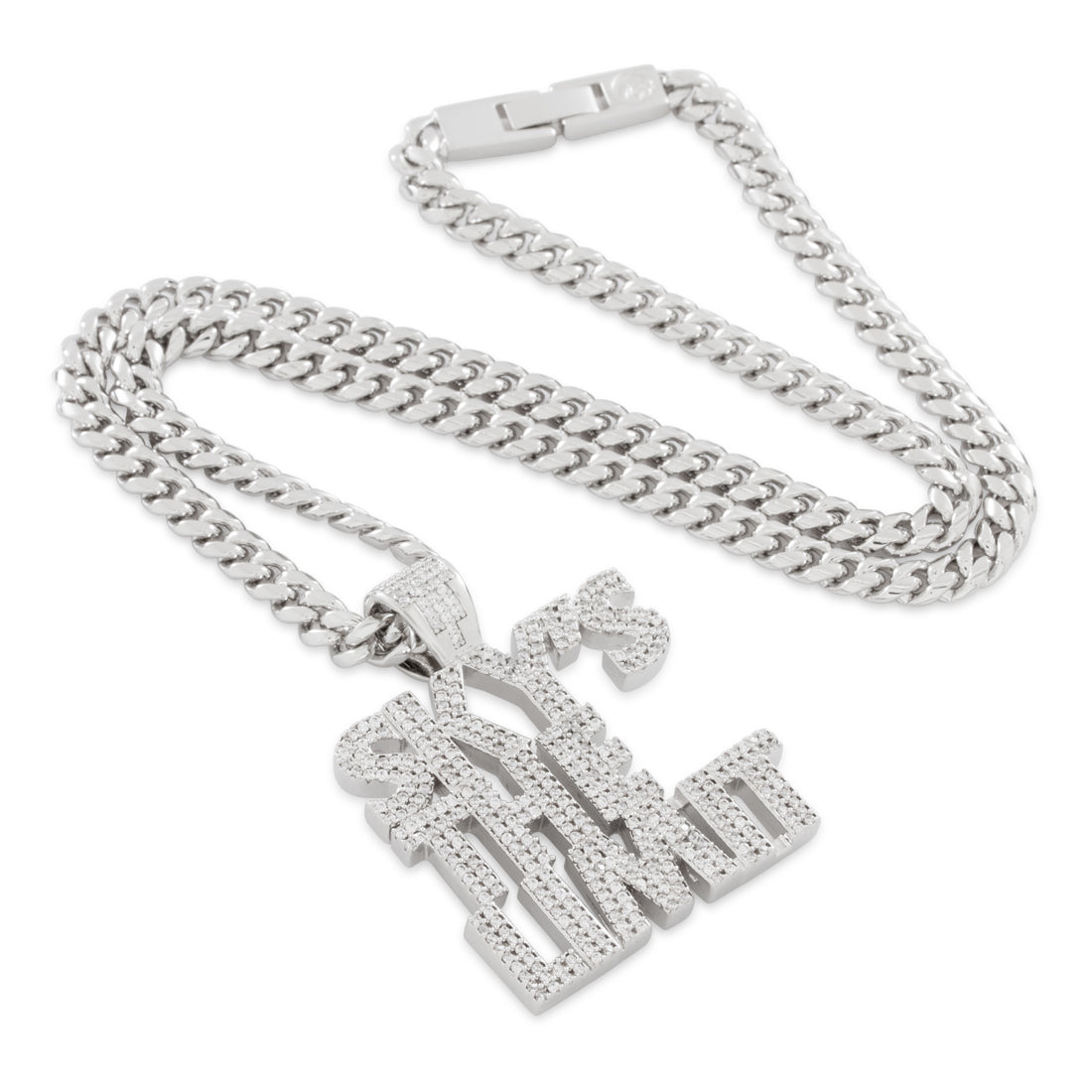 King Ice White Gold Plated Sky is The Limit Necklace NKX14393