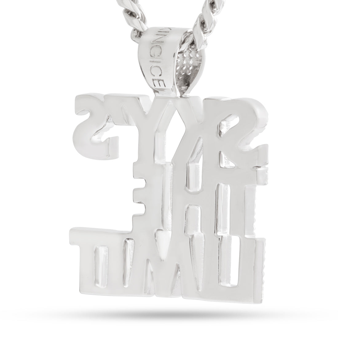 King Ice White Gold Plated Sky is The Limit Necklace NKX14393