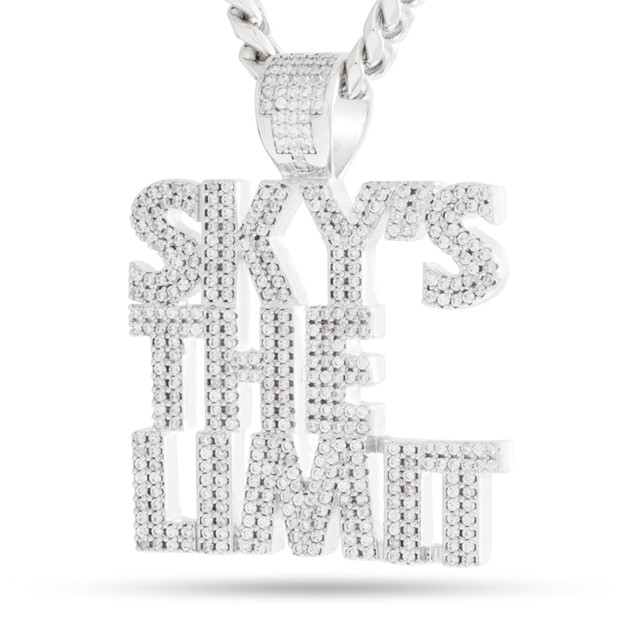 King Ice White Gold Plated Sky is The Limit Necklace NKX14393