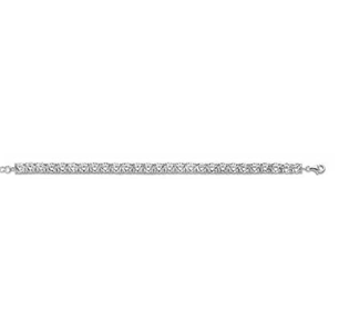 Garonne Sterling Silver 6mm Tennis Bracelet Silver/White 9NB-0237