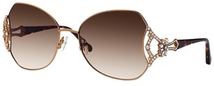 Caviar Frames 6890 C21 SG Swarovski 18k Gold Plated Brown/Gold
