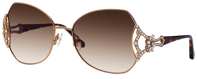 Caviar Frames 6890 C21 SG Swarovski 18k Gold Plated Brown/Gold