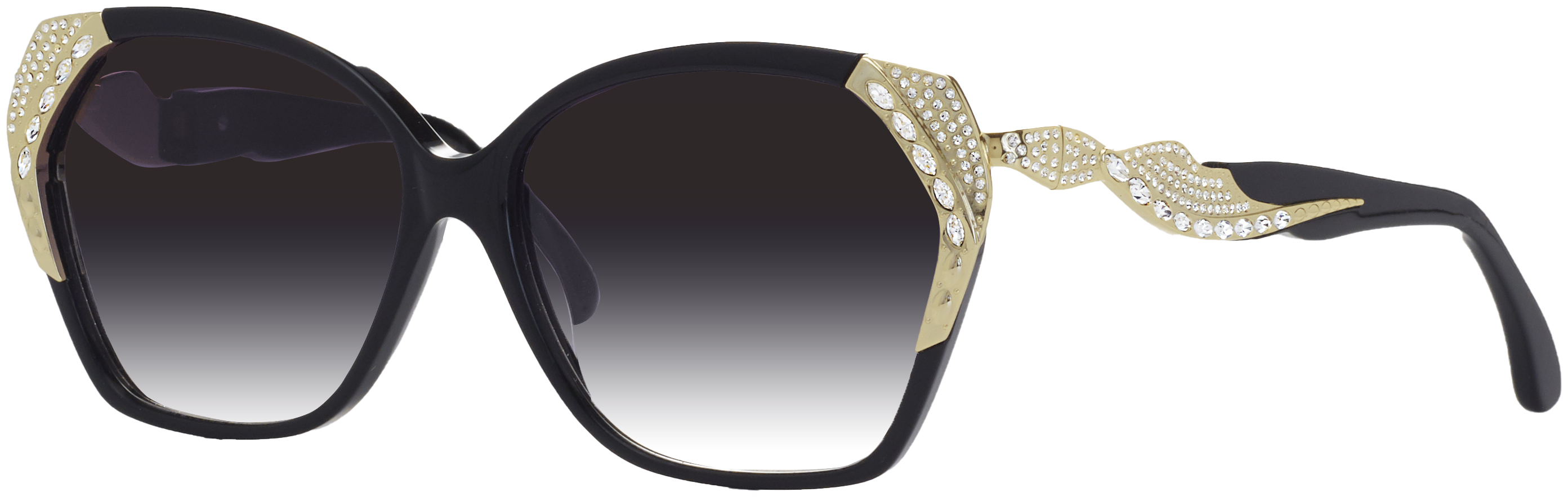 Caviar Frames 5669 C24 SG Swarovski 18k Gold Plated Black/Gold