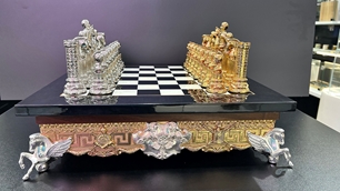 Italfama Chess Roman Empire 2115BNGS + 46G Silver & Gold Plated