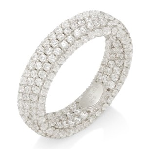 King Ice White Gold Plated Eternity Ring RGX12872