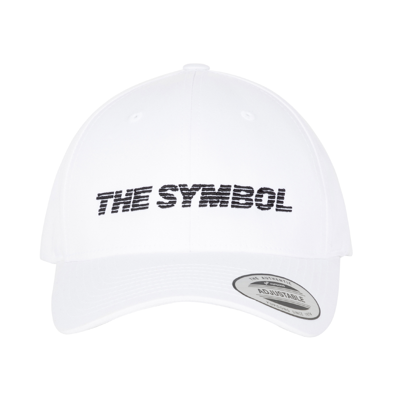 THE SYMBOL Logo Embroidery Baseball Cap White
