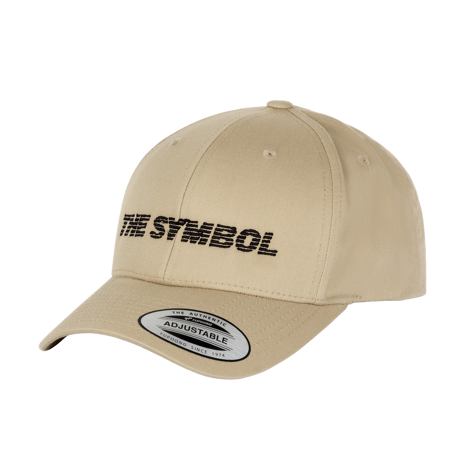 THE SYMBOL Logo Embroidery Baseball Cap Khaki