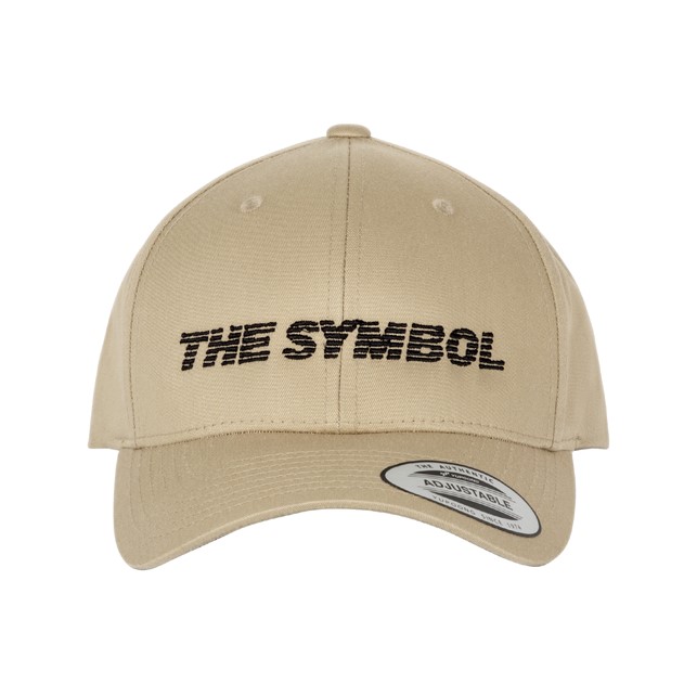 THE SYMBOL Logo Embroidery Baseball Cap Khaki
