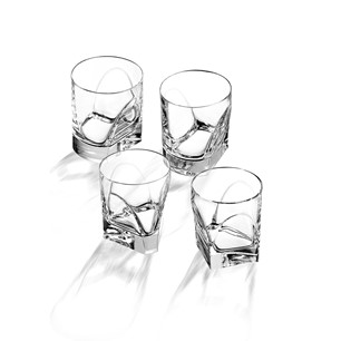 Arnolfo Di Cambio Conversazione Double Old Fashion Whiskey Glasses / 4 Pieces Clear 0M0001