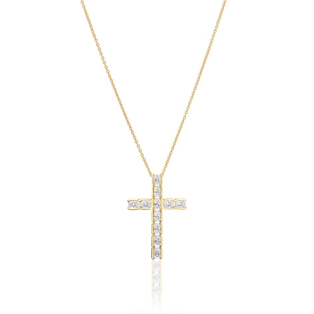 Roccanova 18k Gold Plated Necklace SJ-N2396-CZ-YG