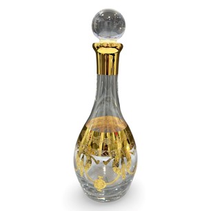 Same Decanter 24k Gold Plated Crystal Clear/Gold