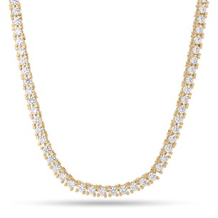 King Ice 14k Gold Plated 4mm Icy Tennis Chain CHX14238 20"