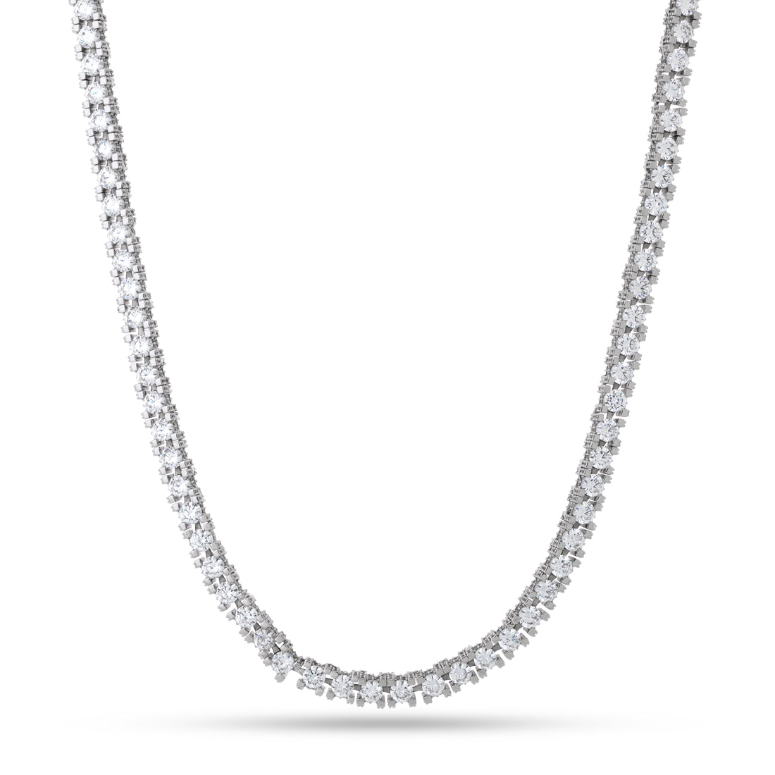 King Ice White Gold Plated 4mm Icy Tennis Chain CHX14238 20"