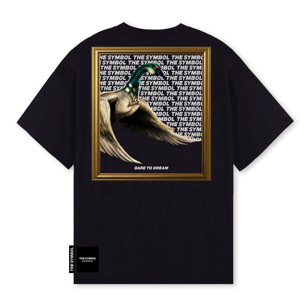 THE SYMBOL Dare To Dream Oversized T Shirt Black