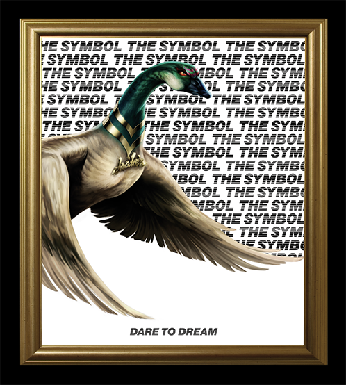 THE SYMBOL Dare To Dream Oversized T Shirt Vintage White