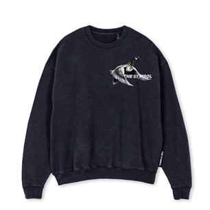 THE SYMBOL Vintage Collection Wings Logo Oversized Sweater