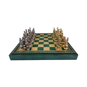 Italfama Chess Set Leatherette Florentine 219GV+99M
