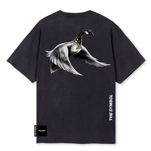 THE SYMBOL Vintage Flagship Oversized T Shirt Vintage Black