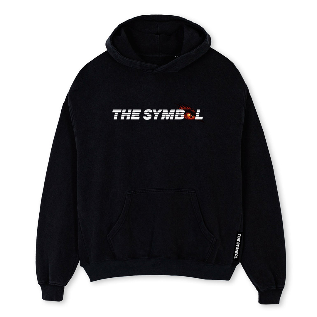 THE SYMBOL Dare To Dream Oversized Hoodie Black