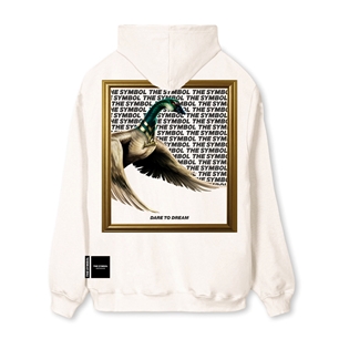 THE SYMBOL Dare To Dream Oversized Hoodie Vintage White