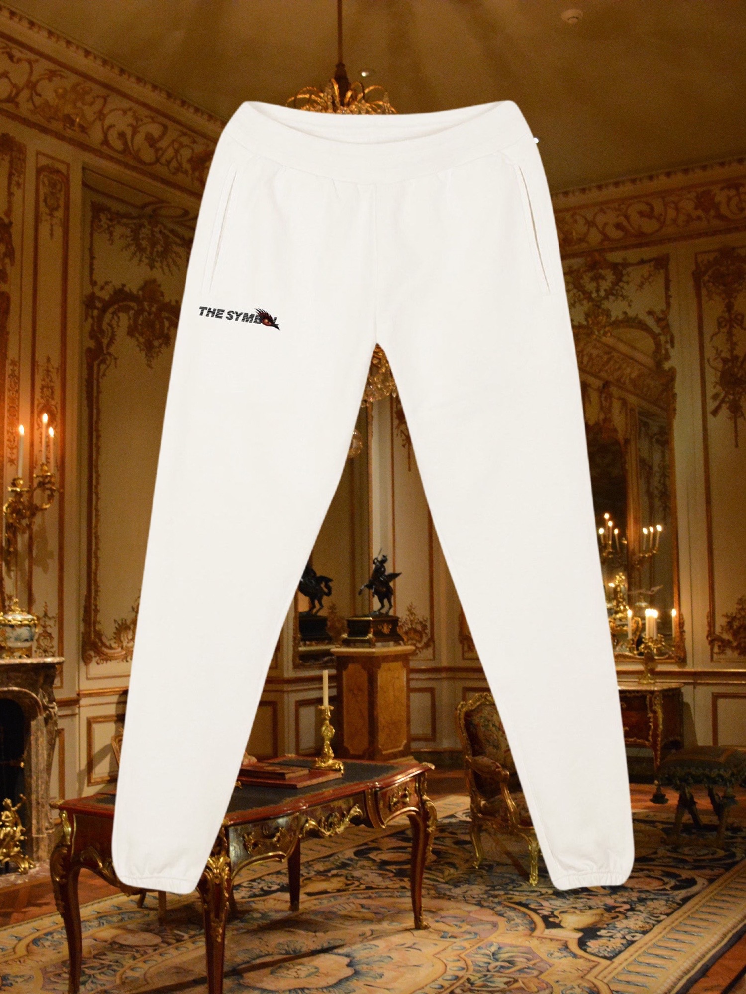 THE SYMBOL Dare To Dream Sweatpants Vintage White