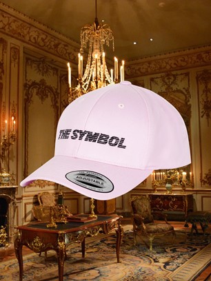 THE SYMBOL Logo Embroidery Baseball Cap Pink