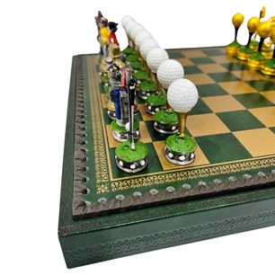 Italfama Chess Set Leatherette Golf 219GV+P08424