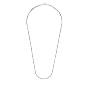 Garonne Sterling Silver 2mm Tennis Chain Silver/White 9NB-1252