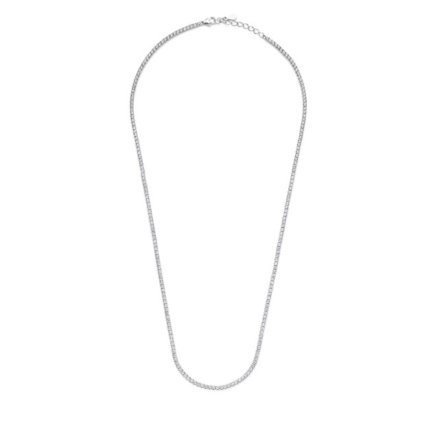 Garonne Sterling Silver 2mm Tennis Chain Silver/White 9NB-1252