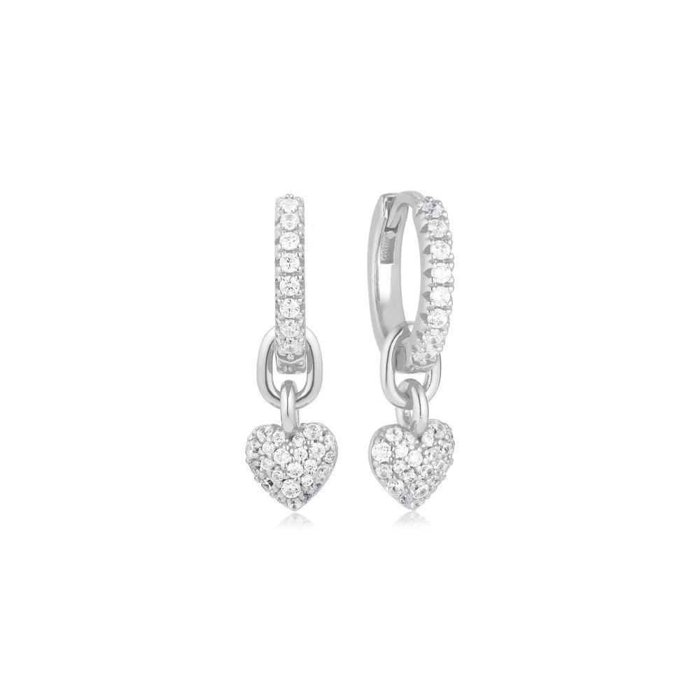 Caro Creolo Sterling Silver Earrings E72352-CZ