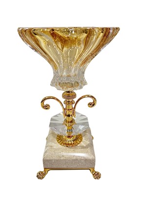 Le Monde 24k Gold Plated Crystal Bowl 443303A/MR