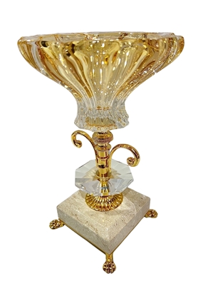 Le Monde 24k Gold Plated Crystal Bowl 443303A/MR