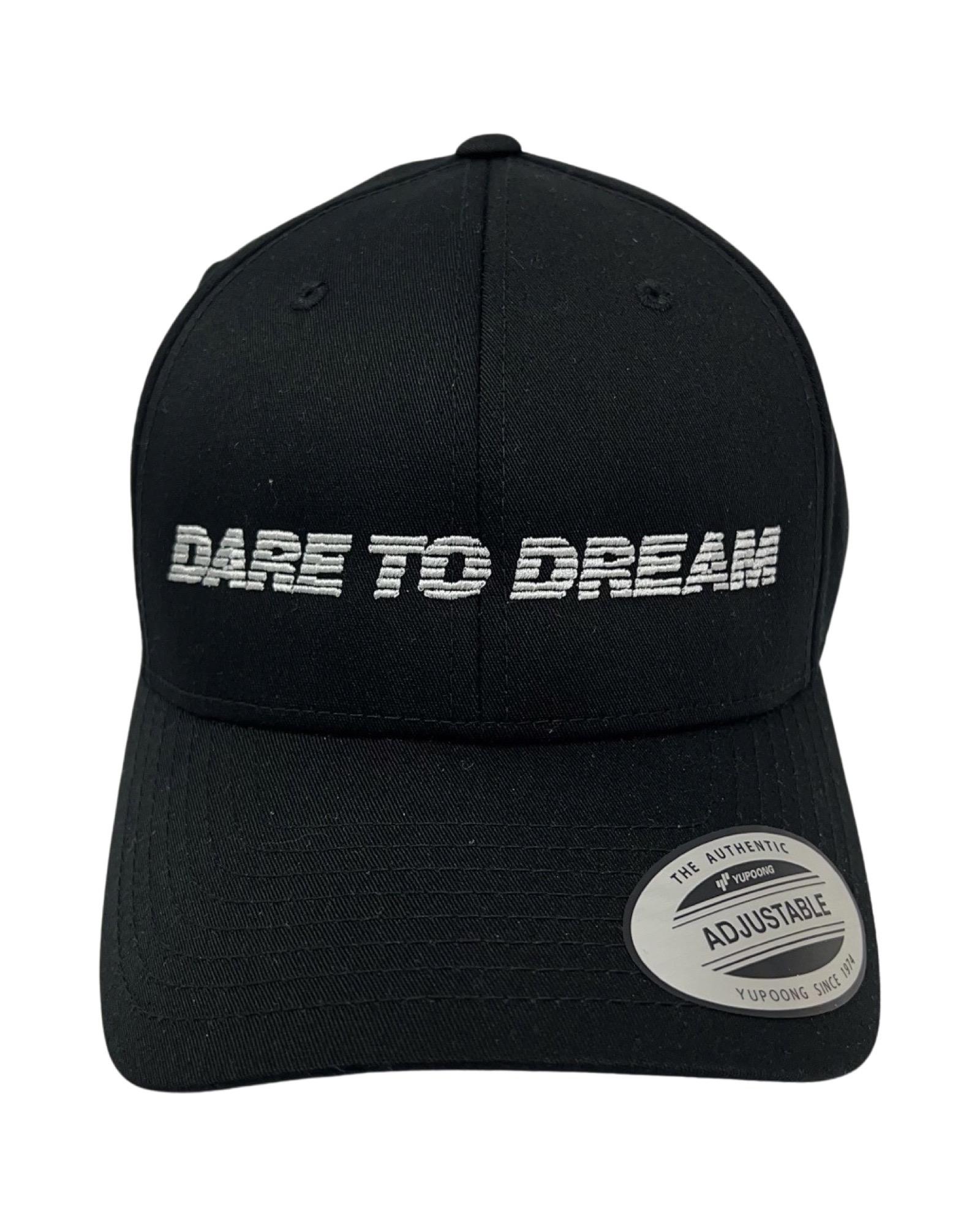 THE SYMBOL Dare To Dream Embroidery Baseball Cap Black/Silver