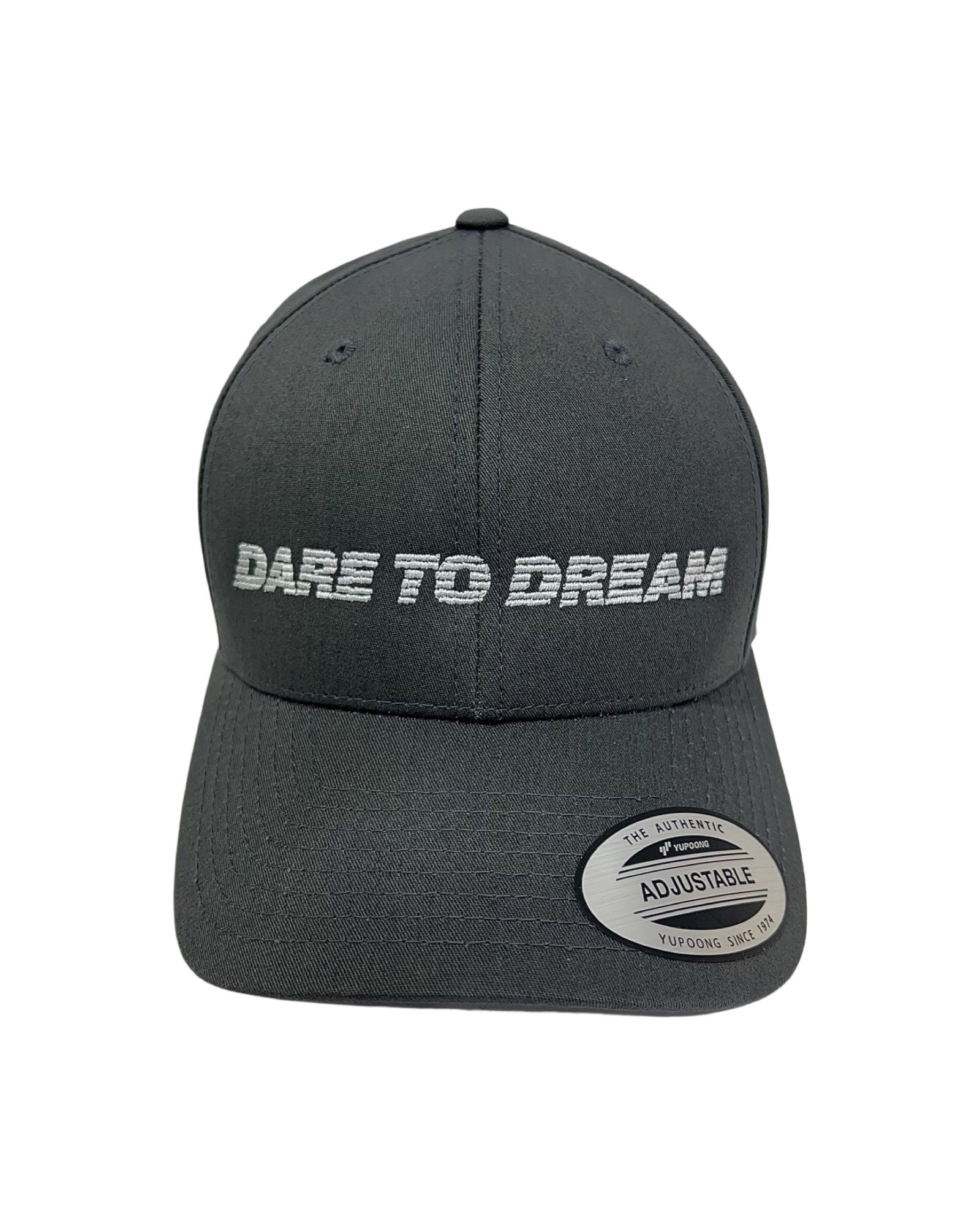 THE SYMBOL Dare To Dream Embroidery Baseball Cap Charcoal/Silver